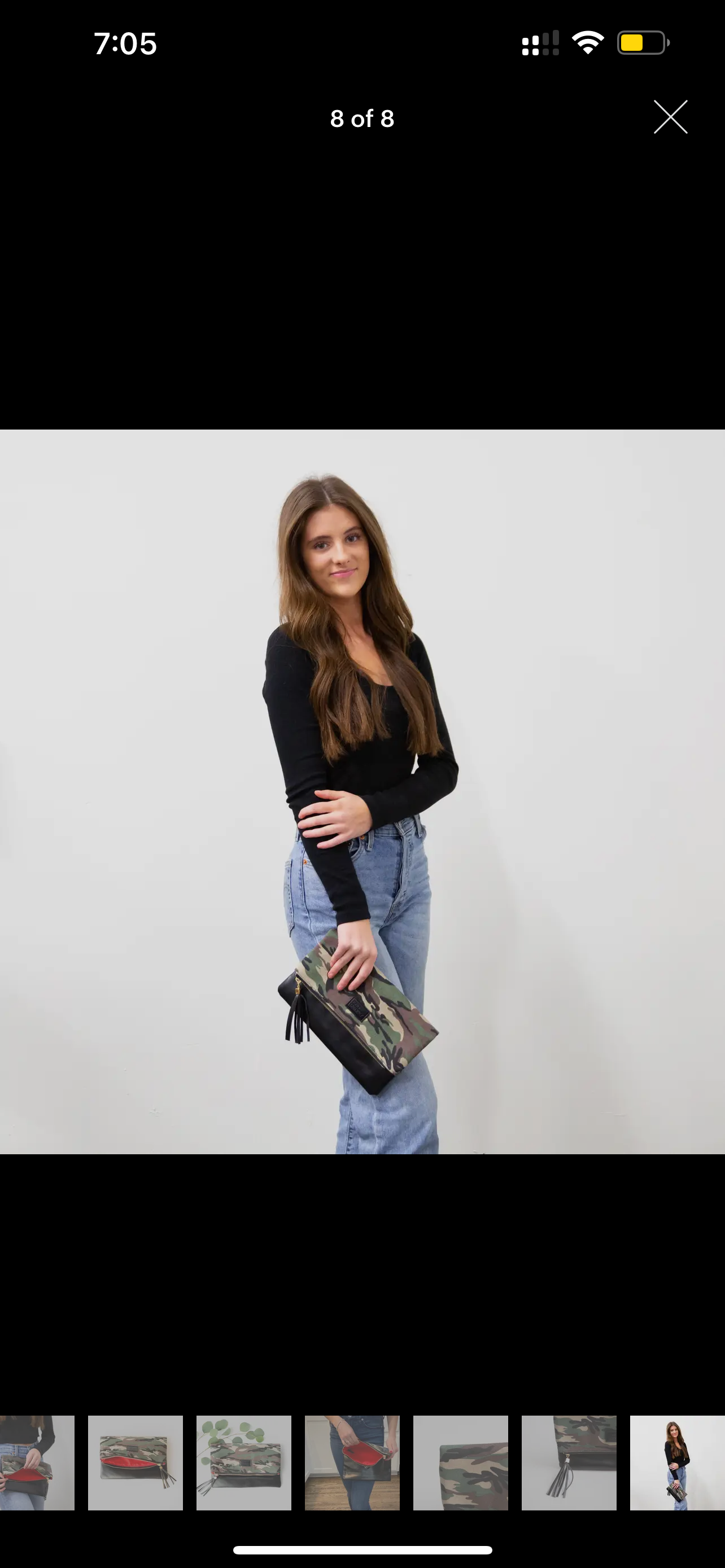 Stripe Clutch